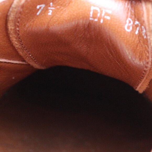 Daniele Ferradini Brown Genuine Lizard Cap Toe, Men's 7.5 M, Made in Italy, EUC - Picture 12 of 15